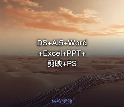 DS+AI5+Word+Excel+PPT+剪映+PS