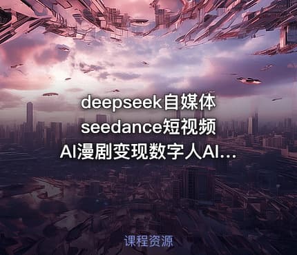 deepseek自媒体seedance短视频AI漫剧变现数字人AI口播AI山海经异兽AI舞蹈AI绘画