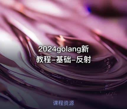 2024golang新教程-基础-反射