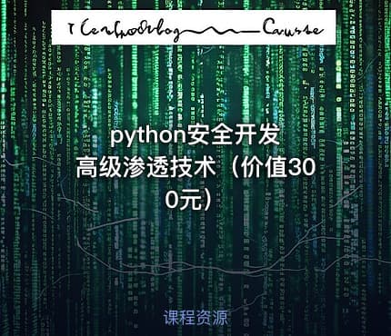 python安全开发 高级渗透技术（）