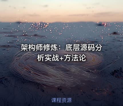 架构师修炼：底层源码分析实战+方法论