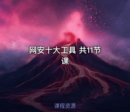 网安十大工具 共11节课