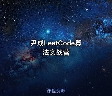尹成LeetCode算法实战营