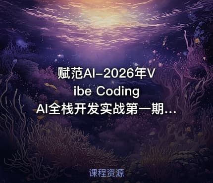 赋范AI-2026年Vibe Coding AI全栈开发实战第一期【系统课】