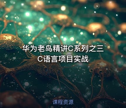 华为老鸟精讲C系列之三C语言项目实战