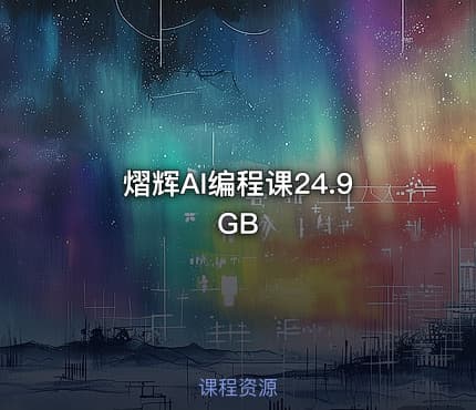 熠辉AI编程课24.9 GB