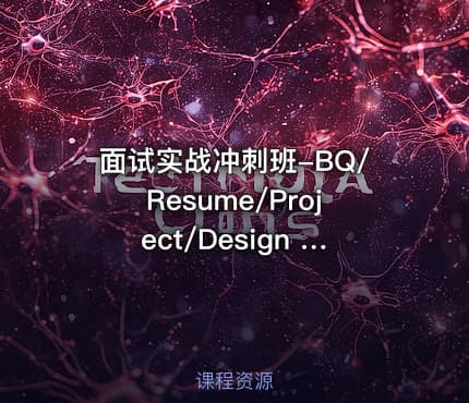 面试实战冲刺班-BQ/Resume/Project/Design 2025