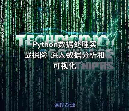 Python数据处理实战探险 深入数据分析和可视化