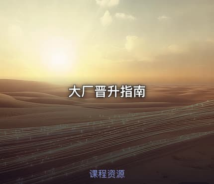 大厂晋升指南