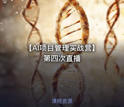【AI项目管理实战营】第四次直播