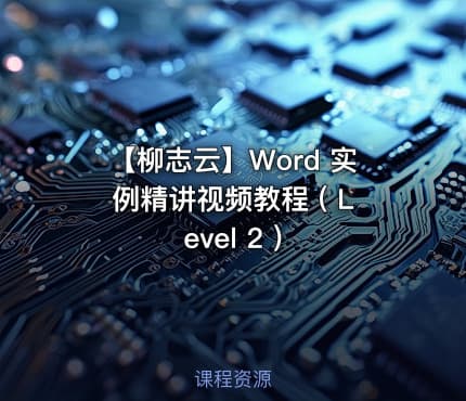 【柳志云】Word 实例精讲视频教程 ( Level 2 )