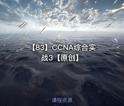【83】CCNA综合实战3【原创】