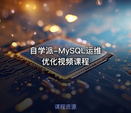 自学派-MySQL运维优化视频课程