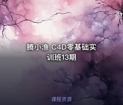 腾小渔 C4D零基础实训班13期