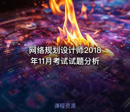 网络规划设计师2018年11月考试试题分析