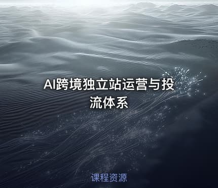 AI跨境独立站运营与投流体系