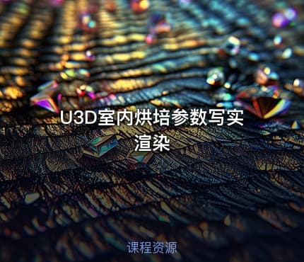 U3D室内烘培参数写实渲染