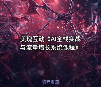 美瑰互动《AI全栈实战与流量增长系统课程》