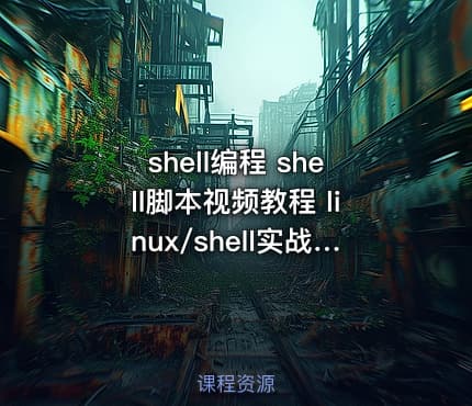 shell编程 shell脚本视频教程 linux/shell实战awk sed教程