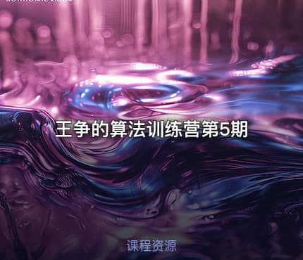 王争的算法训练营第5期