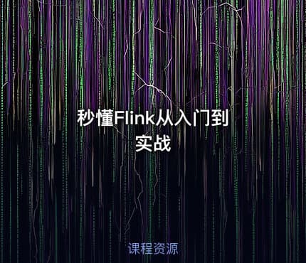 秒懂Flink从入门到实战