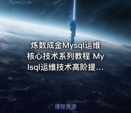 炼数成金Mysql运维核心技术系列教程 Mylsql运维技术高阶提升