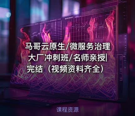 马哥云原生/微服务治理大厂冲刺班/名师亲授|完结（视频资料齐全）