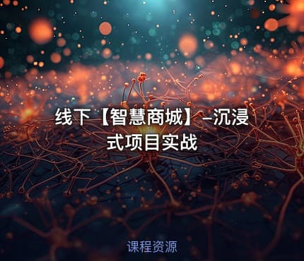 线下【智慧商城】-沉浸式项目实战