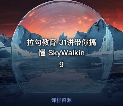 拉勾教育 31讲带你搞懂 SkyWalking