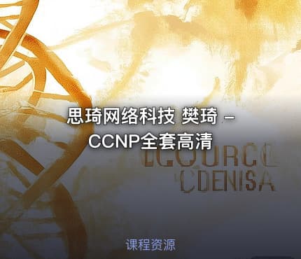 思琦网络科技 樊琦 -CCNP全套高清