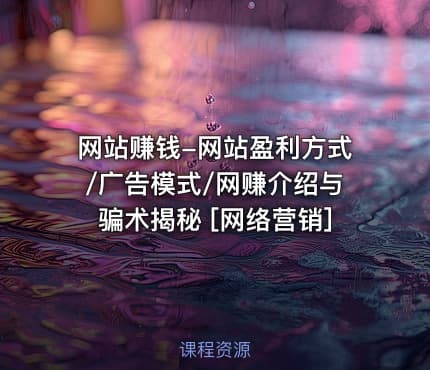 网站赚钱-网站盈利方式/广告模式/网赚介绍与骗术揭秘 [网络营销]