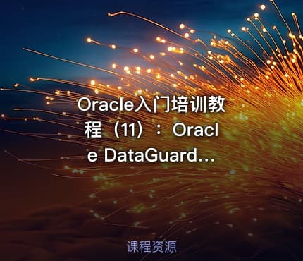 Oracle入门培训教程(11):Oracle DataGuard容灾技术实战DataGuard搭建