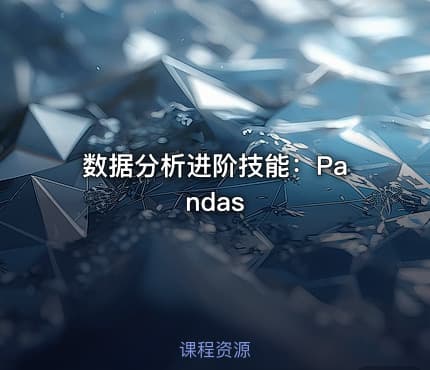 数据分析进阶技能：Pandas