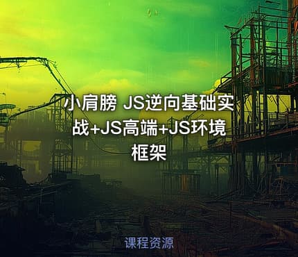 小肩膀 JS逆向基础实战+JS高端+JS环境框架