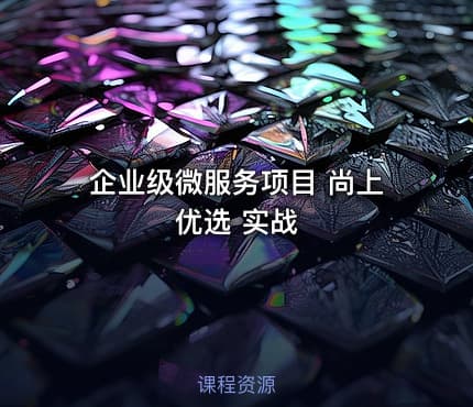 企业级微服务项目 尚上优选 实战