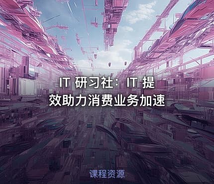 IT 研习社：IT 提效助力消费业务加速