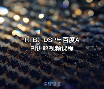 RTB、DSP与百度API讲解视频课程