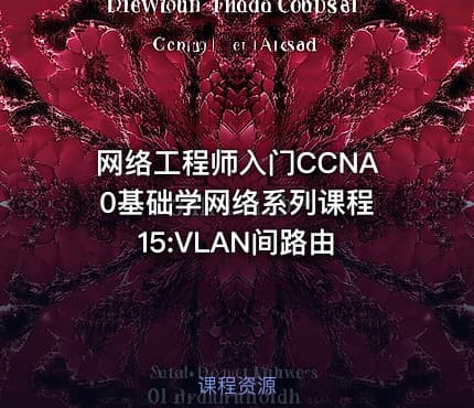 网络工程师入门CCNA 0基础学网络系列课程15:VLAN间路由