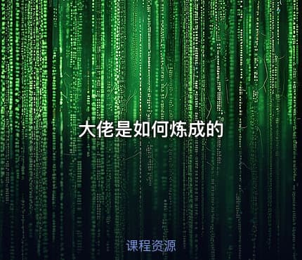大佬是如何炼成的