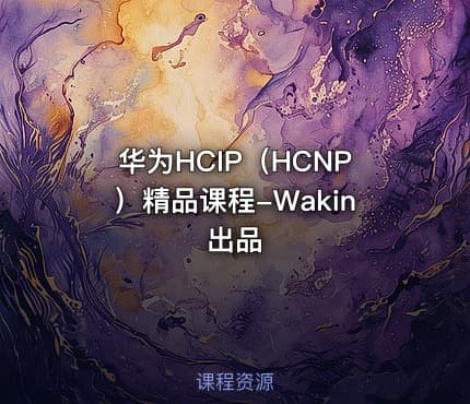 华为HCIP（HCNP）精品课程-Wakin出品