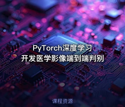 PyTorch深度学习开发医学影像端到端判别