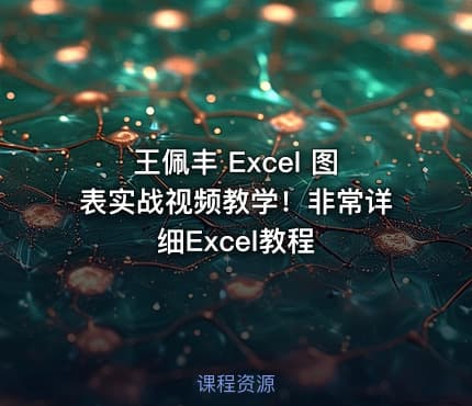 王佩丰 Excel 图表实战视频教学！非常详细Excel教程