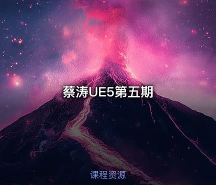 蔡涛UE5第五期