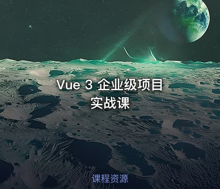 Vue 3 企业级项目实战课