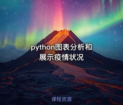 python图表分析和展示疫情状况