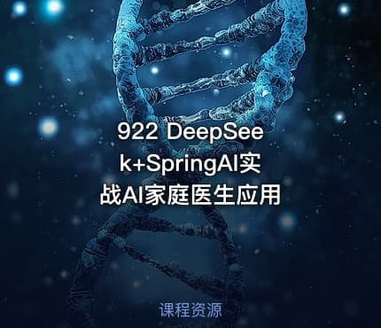 922 DeepSeek+SpringAI实战AI家庭医生应用