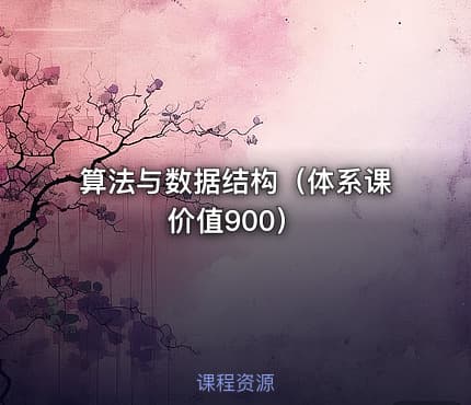 算法与数据结构（体系课价值900）