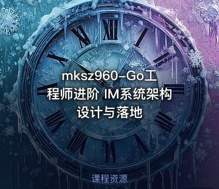 mksz960-Go工程师进阶 IM系统架构设计与落地