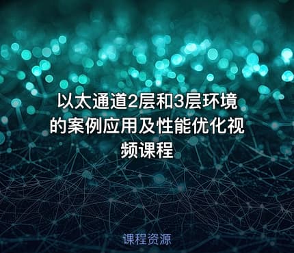 以太通道2层和3层环境的案例应用及性能优化视频课程