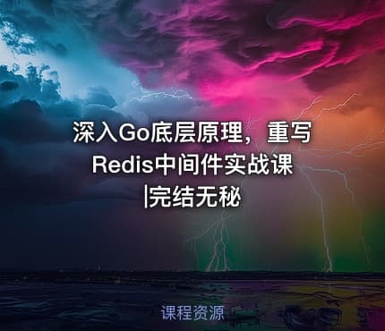 深入Go底层原理，重写Redis中间件实战课|完结无秘